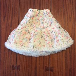Oshkosh floral skirt, girls 4t
